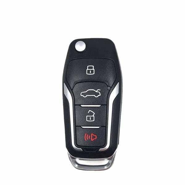 Replacment 4-Button Flip Key or Mercury Lincoln 2000-2019, H92 Keyway